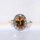 Imperial Topaz & Diamond Ring - Dracakis Jewellers